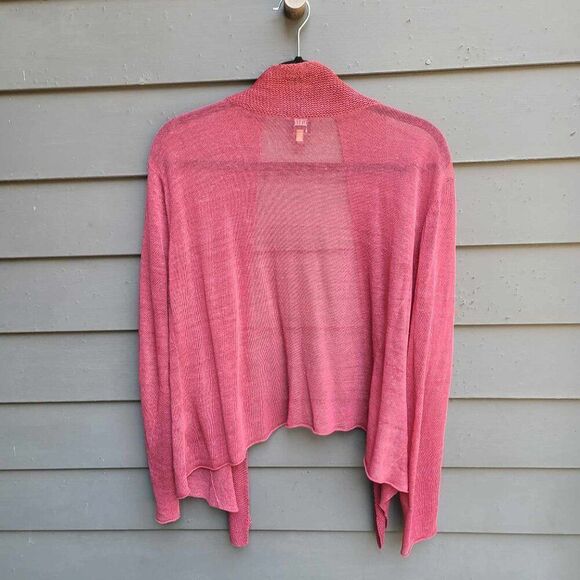 Eileen Fisher Rust  Linen Blend Cardigan Sweater size XL - Picture 4 of 16